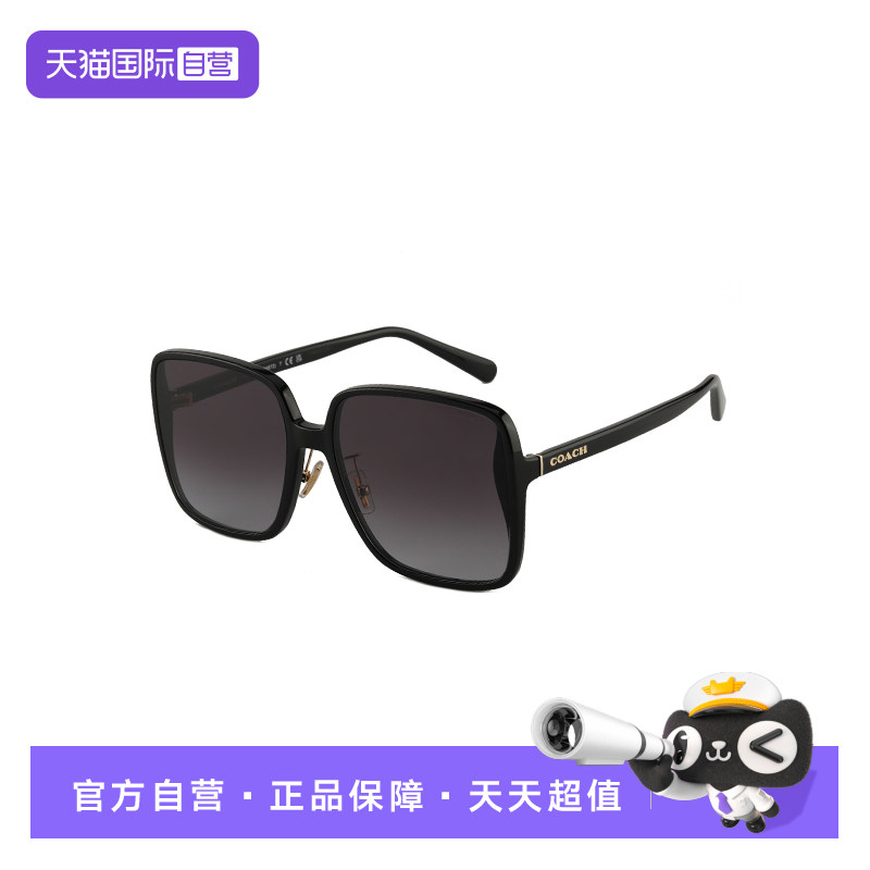 【自营】COACH蔻驰墨镜板材方形大框时尚遮阳太阳镜男女0HC8368D