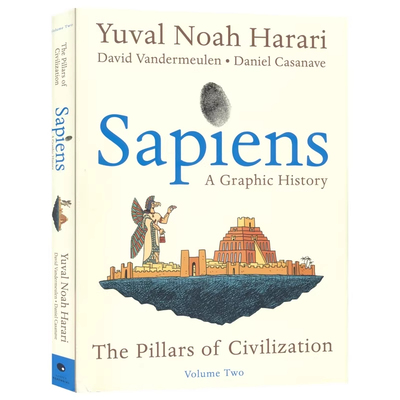 【自营】Sapiens The Pillars of Civilization 人类简史2文明的支柱 漫画书 Harari 尤瓦尔·赫拉利 世界通史百科科普 英文原版