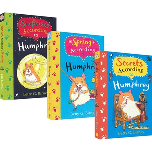 【自营】Humphrey Secrets According To Humphrey 仓鼠汉弗莱系列3册套装 章节书校园冒险小说 英文课外图书 英文原版进口图书