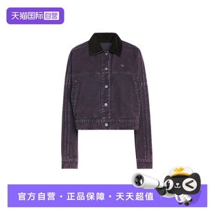 【自营】阿迪达斯女三叶草棉质帆布运动翻领外套工装夹克 KC8889