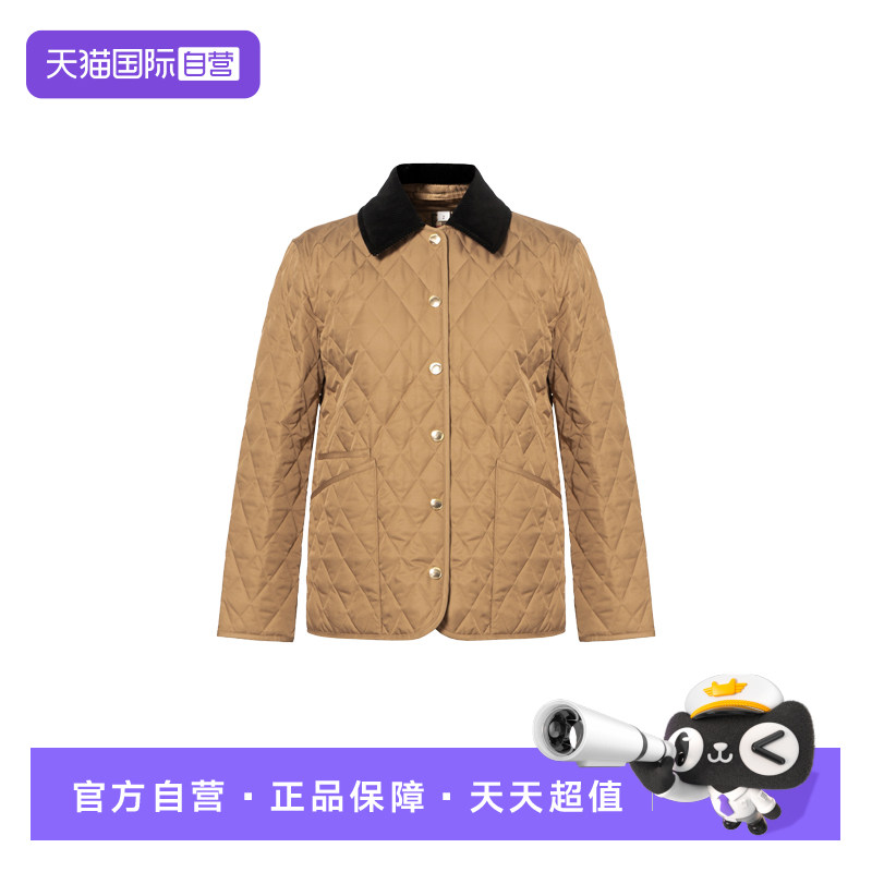 【自营】BURBERRY/博柏利女款黄金甲棉服夹克外套冬装送女友礼物