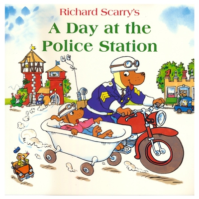 【自营】Richard Scarry A Day at the Police Station 儿童职业启蒙绘本 警察局的一天 英文原版进口图书