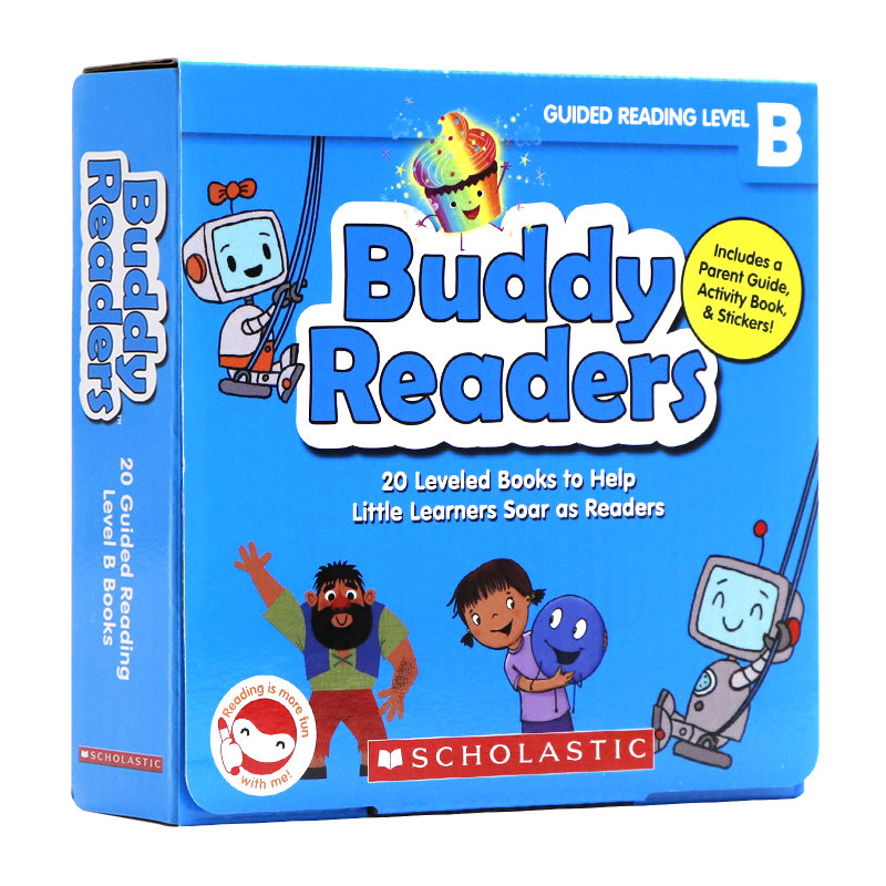 【自营】学乐点读版巴蒂小读者B20册英文原版绘本Buddy Readers B英语启蒙小分级英语启蒙必读书音频导读课高频词好搭档趣味性故事图片