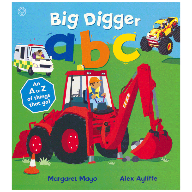 【自营】Mayo - Awesome Engines Big Digger ABC 大挖掘机 ABC 字母学习 交通工具学字母 3-6岁 儿童英语启蒙 英文原版进口图书