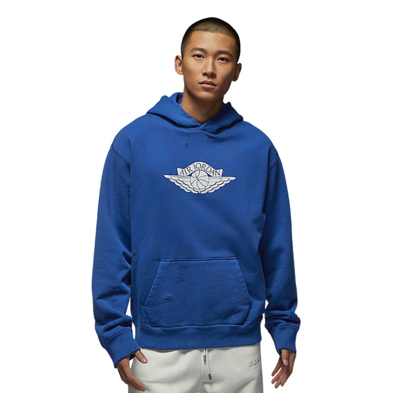 【自营】Nike/耐克男子针织蓝色连帽卫衣套头衫IB3004-485