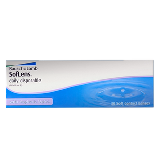 【自营】海外版】博士伦近视隐形眼镜日抛30片清朗透明白片水凝胶