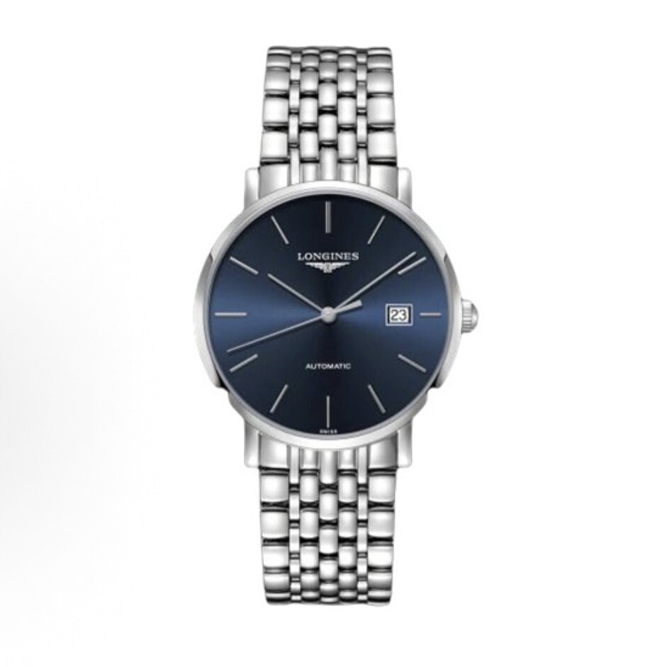 【自营】中古99新未使用浪琴/博雅系列/39mm/蓝盘钢带/男士手表