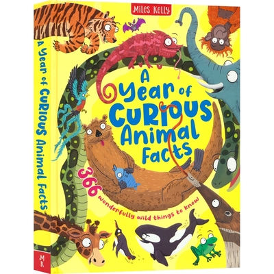 【自营】A Year Of Curious Animal Facts 儿童趣味动物百科科普 精装大开本 小学生英语课外读物 英文原版进口儿童图书