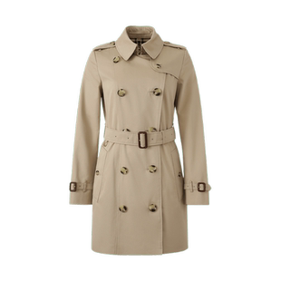 【自营】BURBERRY/博柏利女士修身版切尔西版型短款/中长款风衣