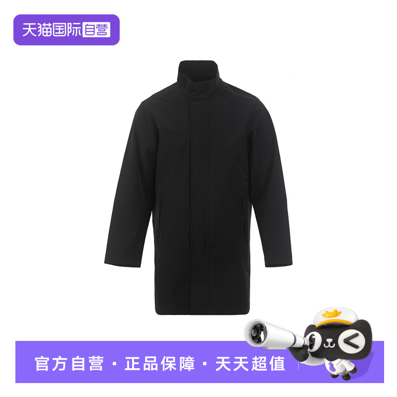 【自营】EMPORIO ARMANI/阿玛尼男士纯色宽松初秋中长款风衣外套