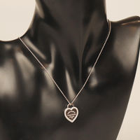 【 Self-operated 】 Vintage "9.5 New" TIFFANY HEART TAG Diamond necklace 750 white gold thumbnail 3