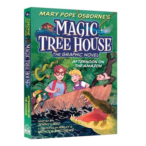 【自营】神奇树屋漫画版6英文原版下午在亚马逊Magic Tree House Afternoon on the Amazon Graphic Novel儿童英语冒险桥梁章节书