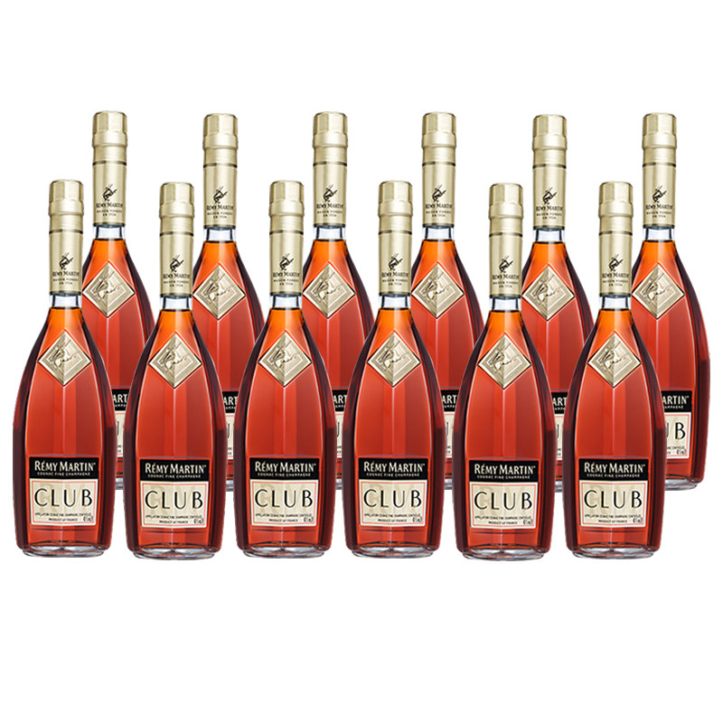 【自营】RemyMartin/人头马 CLUB1000ml干邑白兰地12支装国内行货