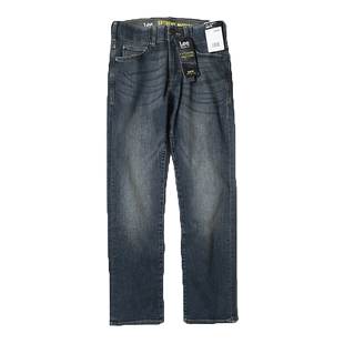 美版 Lee直筒修身牛仔裤高弹力男士显瘦长裤高端运动系列百搭春秋
