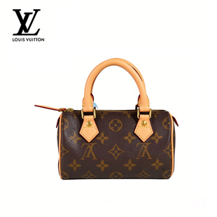 【自营】中古95新LV女包路易威登speedy mini 枕头包单肩斜挎女包