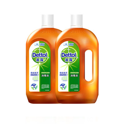 Dettol/滴露家用室内杀菌抑菌除螨多功能衣物清洗剂消毒液1.8L*2