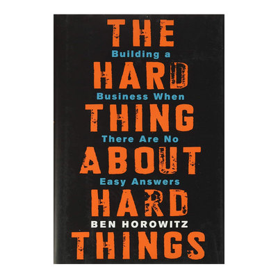 【自营】预售 创业维艰 英文原版 The Hard Thing About Hard Things 如何完成比难更难的事 英文版 马克扎克伯格推荐