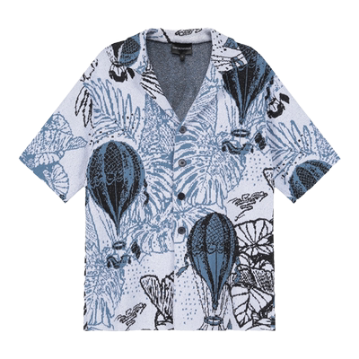 EA阿玛尼短袖衬衫式外套