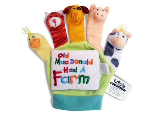 【自营】英文原版儿童手偶书 old macdonald had a farm 儿歌玩具手指偶书 吴敏兰 书单绘本123 亲子互动游戏边玩边学宝宝玩具