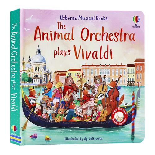 【自营】古典音乐发声书 动物乐团演奏维瓦尔第 英文原版绘本 The Animal Orchestra Plays Vivaldi 儿童艺术启蒙触摸发声洞洞书