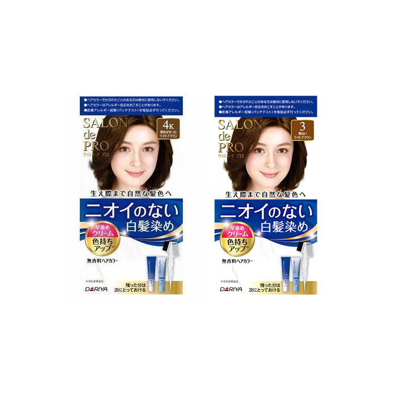 【自营】日本Dariya塔丽雅染发剂遮白发染发膏