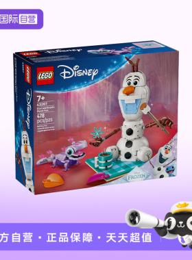 【自营】LEGO乐高迪士尼系列43287雪宝和布鲁尼野餐乐趣玩具积木