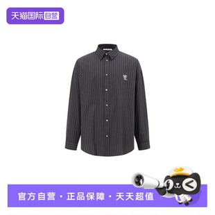 女士条纹棉质透气商务休闲长袖 Studios春夏经典 Acne 衬衫 自营