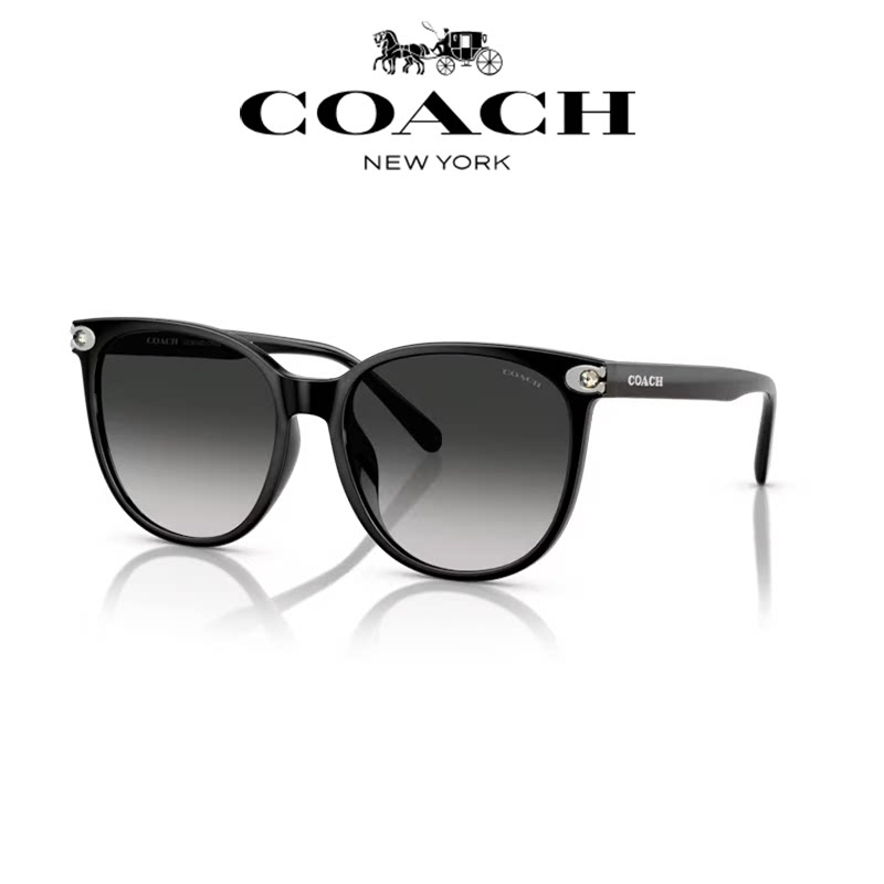 【自营】COACH蔻驰渐变色太阳眼镜男女大框墨镜百搭时尚0HC8414BD