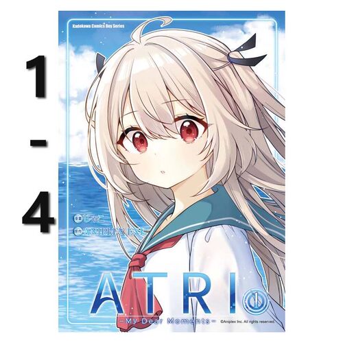 【自营】预售 台版漫画 ATRI My Dear Moments 1-4 共4册 亚托莉 我挚爱的时光 じゃこ 角川出版