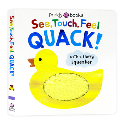 【自营】触觉视觉嗅觉感官认知纸板触摸书英文原版绘本See Touch Feel Quack幼儿早教英语启蒙图画书亲子互动游戏书Roger Priddy