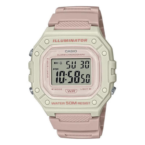 【自营】卡西欧(CASIO)手表小方块女士运动款学生防水石英电子表