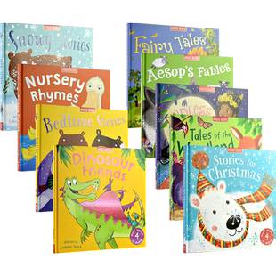 【自营】Miles Kelly Fairy Tales Aesop's Tales Stories for Christmas Nursery Rhymes 童话寓言圣诞故事儿歌4合一 英文原版