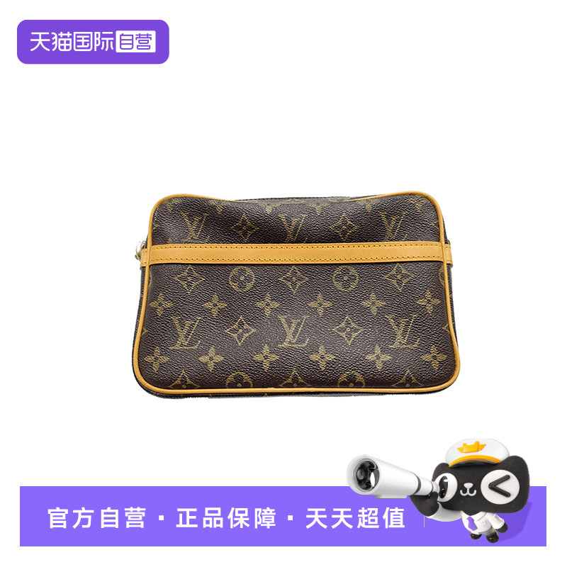 【自营】中古95新LV/路易威登老花相机包手提斜跨包更换植鞣革