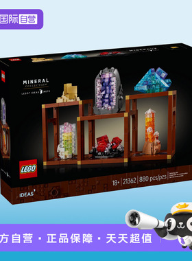 【自营】LEGO乐高21362创意IDEAS系列矿石标本积木玩具圣诞节礼物