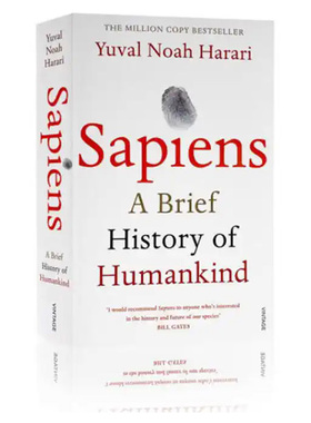 【自营】预售 英文原版 人类简史 Sapiens A Brief History of Humankind 从动物到上帝 尤瓦尔·赫拉利 Yuval Noah Harari