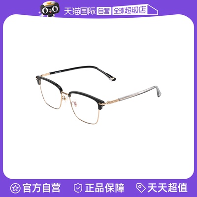 【自营】POLICE半框近视眼镜框超轻眉线框防蓝光黑框素颜VPLT10K