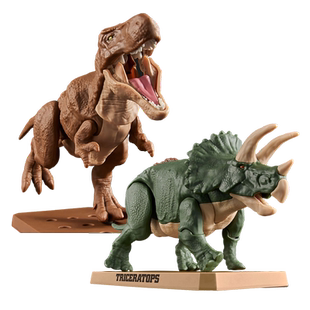 【自营】万代 Plastic恐龙霸王龙三角龙剑龙骨架化石新版拼装模型