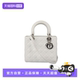 自营 中古9新DIOR 迪奥 LADY DIOR白色羊皮中号单肩包包包