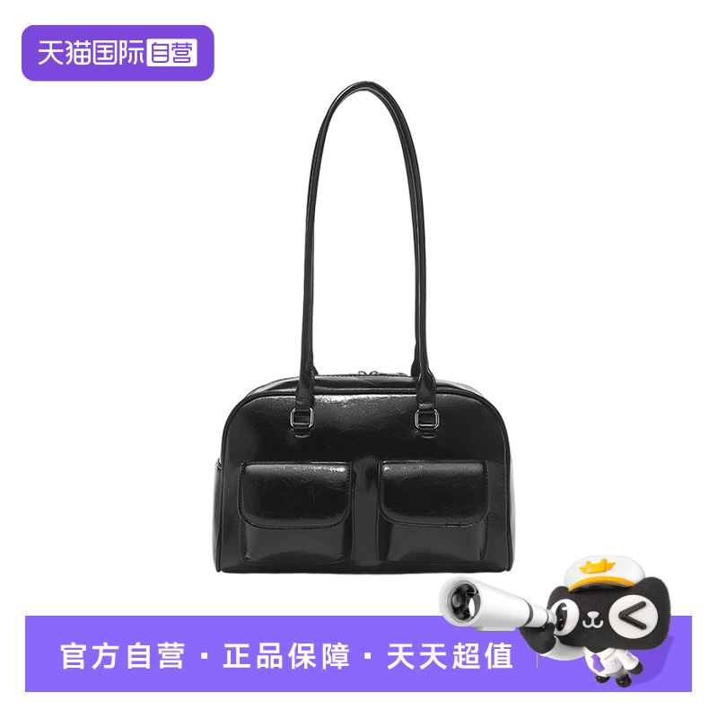 【自营】JANE KLAIN复古潮油蜡皮保龄球包休闲腋下包时尚通勤女