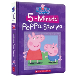 进口儿童图书 英文原版 小猪佩奇5分钟故事绘本 自营 Scholastic 图画书 Stories Minute 英语早教启蒙 Peppa 亲子读物 Pig