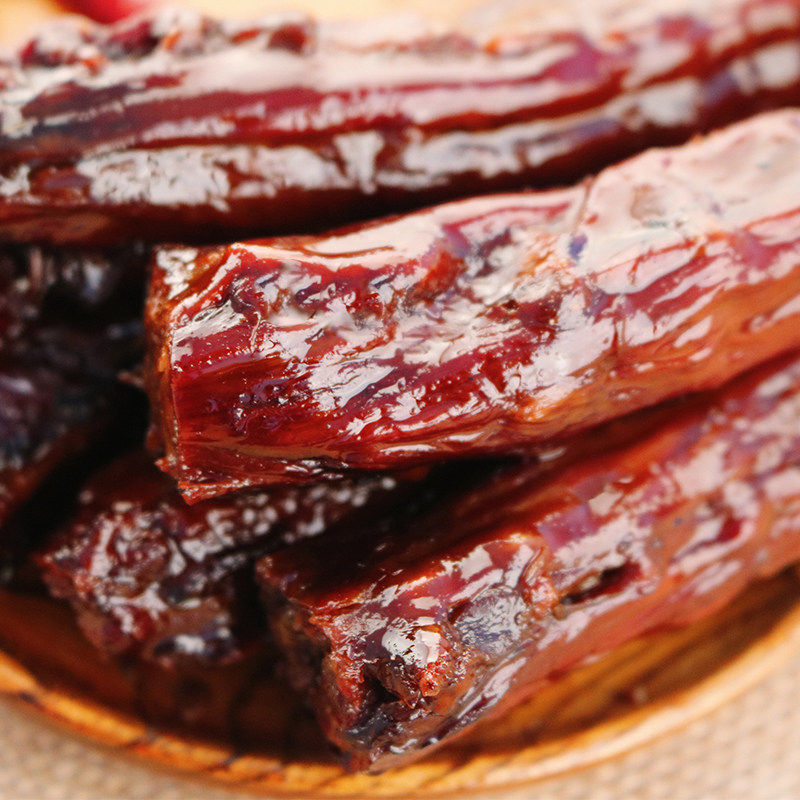 曾大爷风干长鸭脖五根装湖南特产香辣零食常德手撕酱板鸭脖小吃,零食/坚果/特产,鸭肉零食,淘宝优惠券,粉丝福利购,淘宝优惠卷