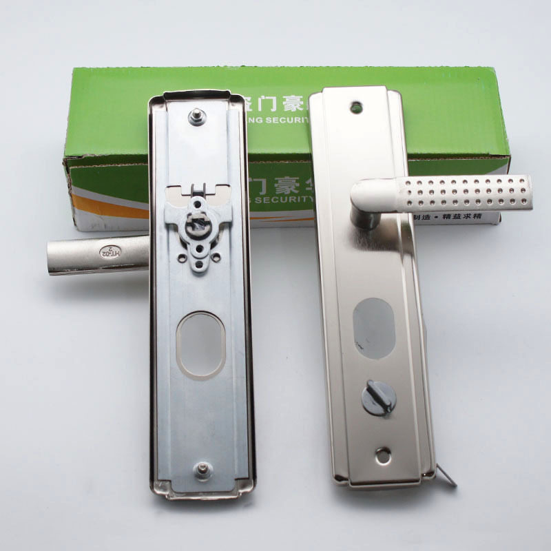 防盗门把手门锁大门进户门加厚多功能面板拉手手柄家用通用型锁具