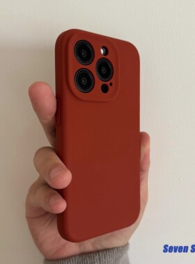 美拉德色ins软糯真液态硅胶高级适用iPhone16promax手机壳苹果15全包14保护套13简约奶白韩系12肤感15plus