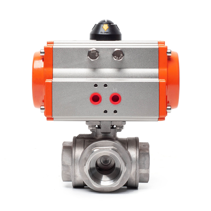 丝扣两通三通不锈钢切断阀