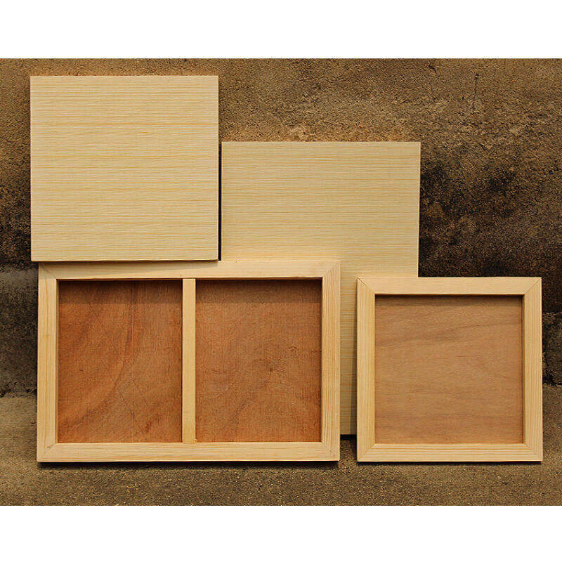 腾澜古典油画木板实木背板木框植物框水彩丙稀岩彩画板油画框定制