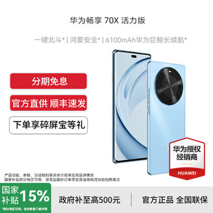 活力版 华为畅享70X 手机官方正品 旗舰店新款 机70x活力鸿蒙国补手机 政府补贴15% 智能学生老人直降千元 Huawei