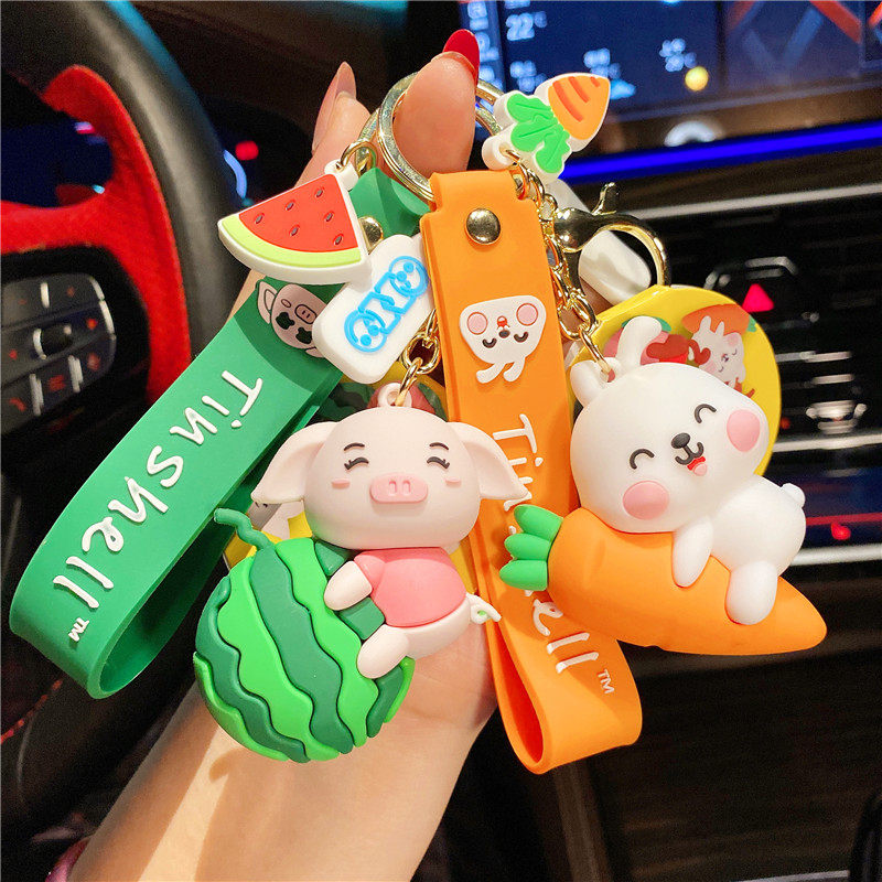 正版贪吃鬼玩偶钥匙扣公仔男女汽车钥匙链挂件小礼物少女背包挂饰