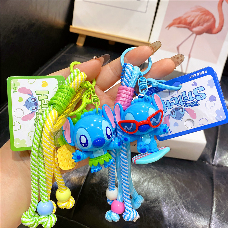 正版迪士尼动漫史迪仔钥匙扣挂件