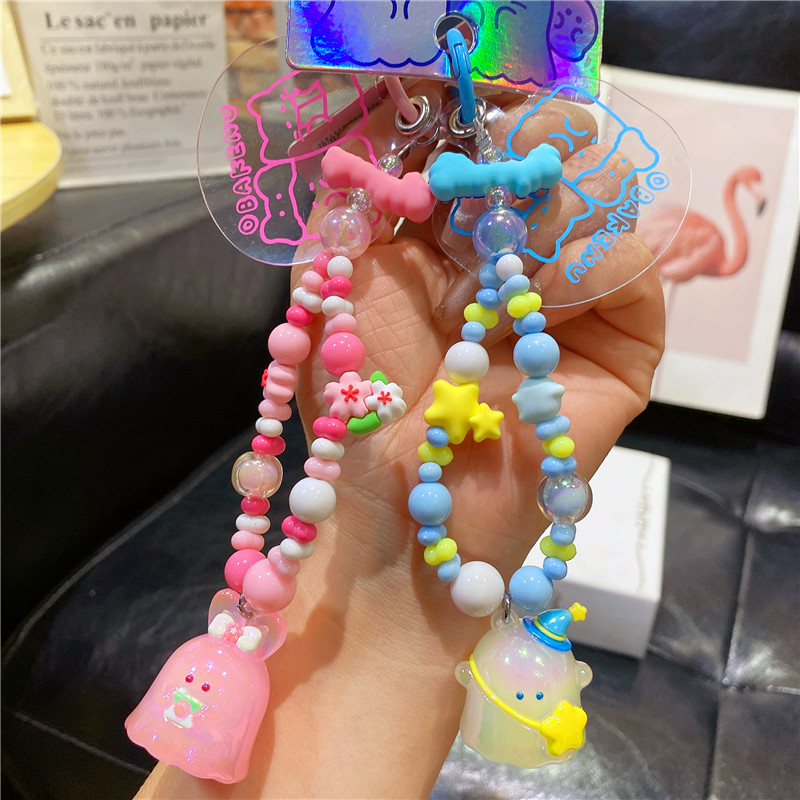 正版幽幽家族手机链串珠