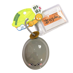 网红好运卜卜解压龟甲铜钱玩具钥匙扣三才龟壳龟卜把玩挂件包挂饰